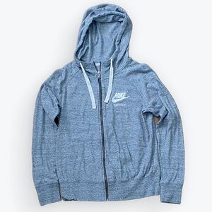 Nike Zip Up Hoodie | Heather Grey | Size S |